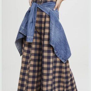 Free People Checkered Gingham Jumpsuit – M – MSRP $168